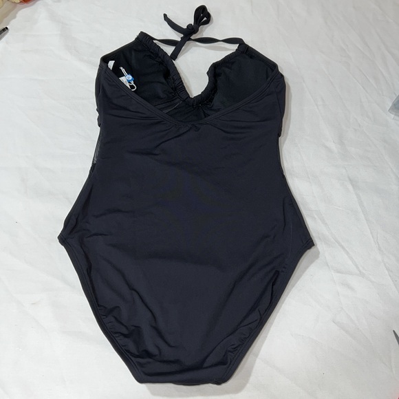 NWOT Bleu Rod Beattie Don't Mesh W/ Me
Halter One-Piece Swimsuit Black, 6 - Picture 3 of 12